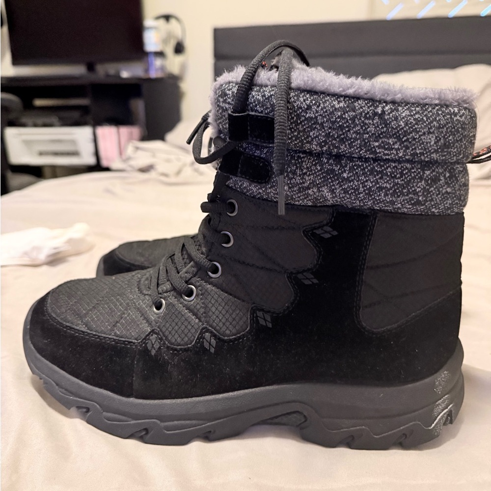 Men's Black and Gray Winter Boots